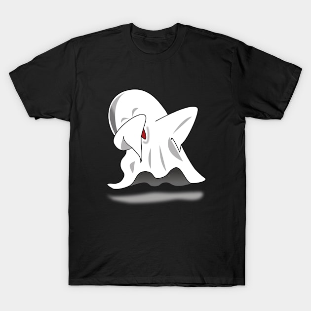 Cute Funny Ghost T-Shirt by V-Rie